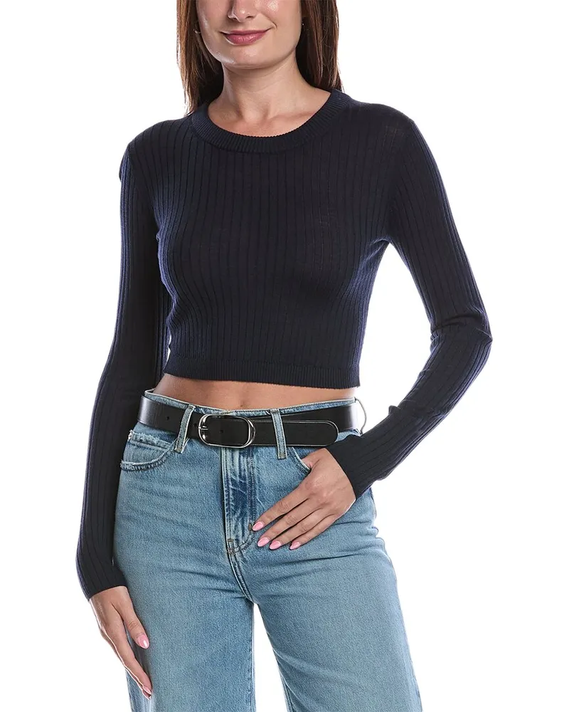 A.L.C. Lina Wool Top Blue