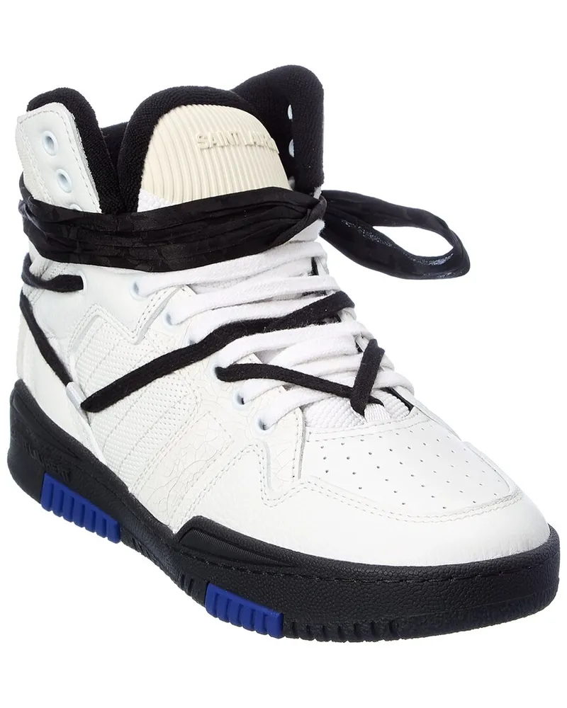 Saint Laurent Cure Leather Sneaker White