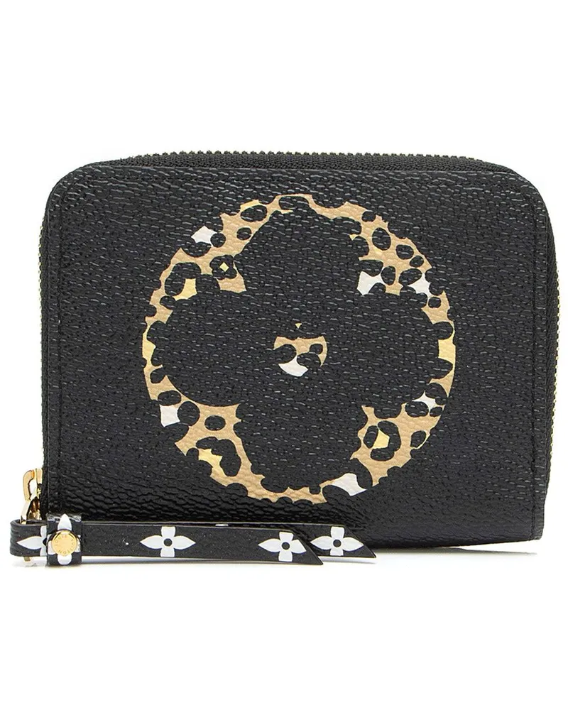 Louis Vuitton Black Monogram Giant Canvas Limited Edition Jungle Zippy Coin Wallet (Authentic Pre-Loved Nocolor