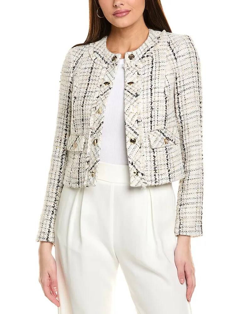 Karl Lagerfeld Tweed Jacket White