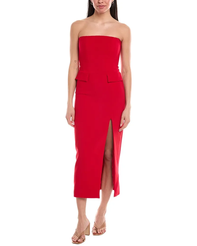 Bardot Nikki Midi Dress Red