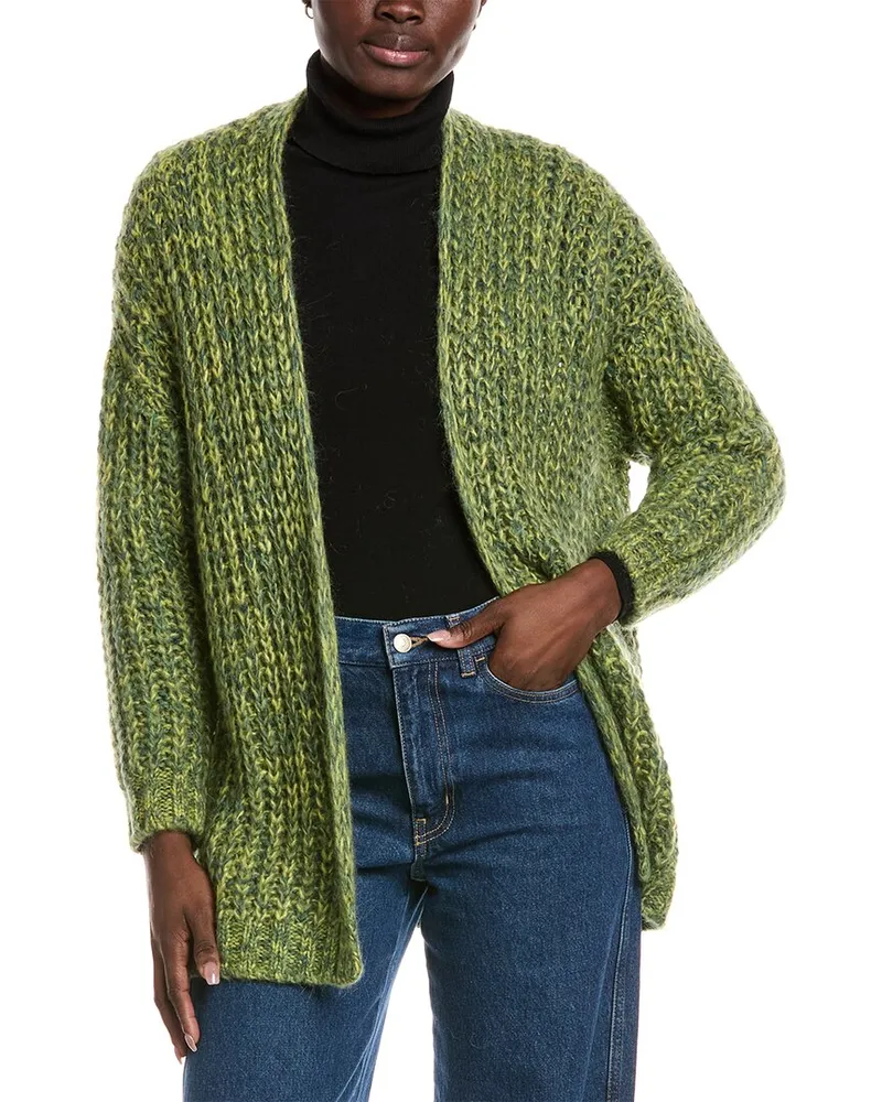 Max Mara Josef Mohair-Blend Cardigan Green