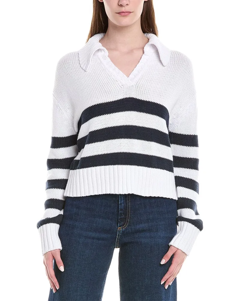 Splendid Polo Sweater White