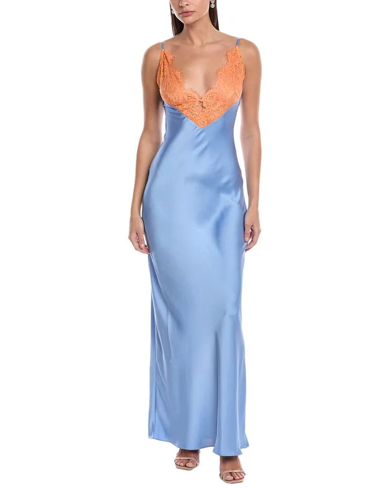 Ronny Kobo Vito Maxi Dress Blue