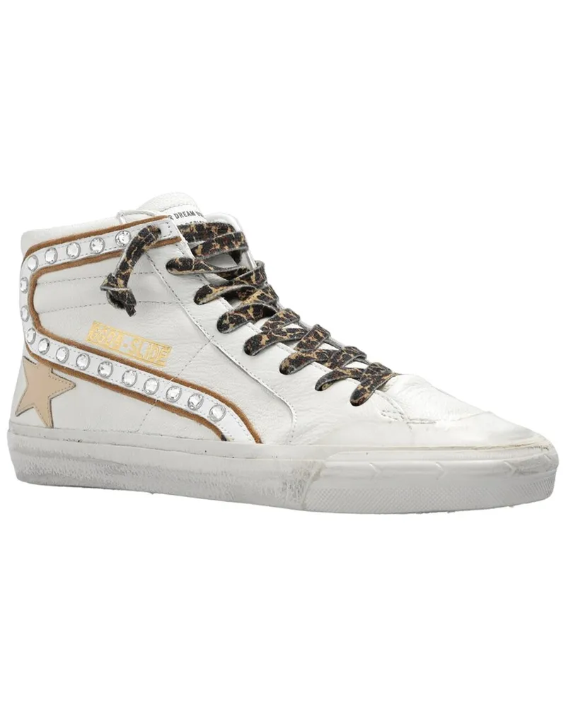 Golden Goose Slide Suede & Leather Sneaker White
