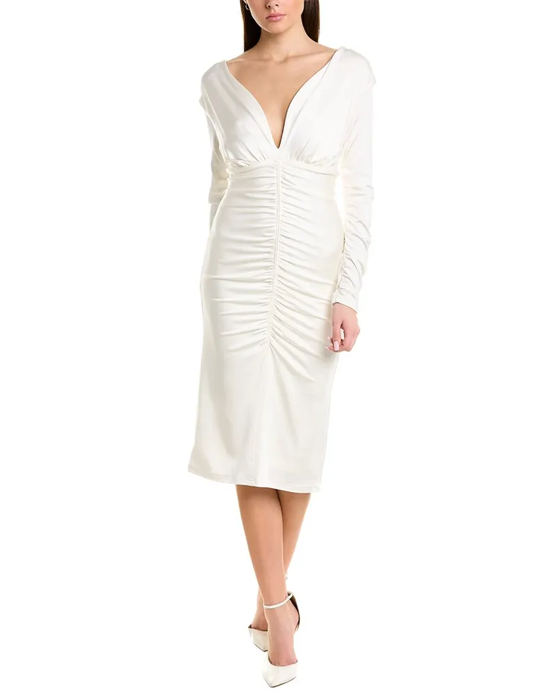 ET OCHS Vivian Midi Dress White