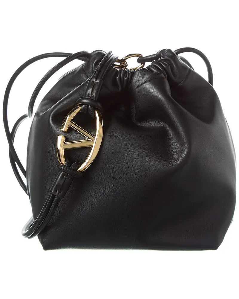 Valentino Garavani Sac VLogo Pouf Leather Bag Nocolor