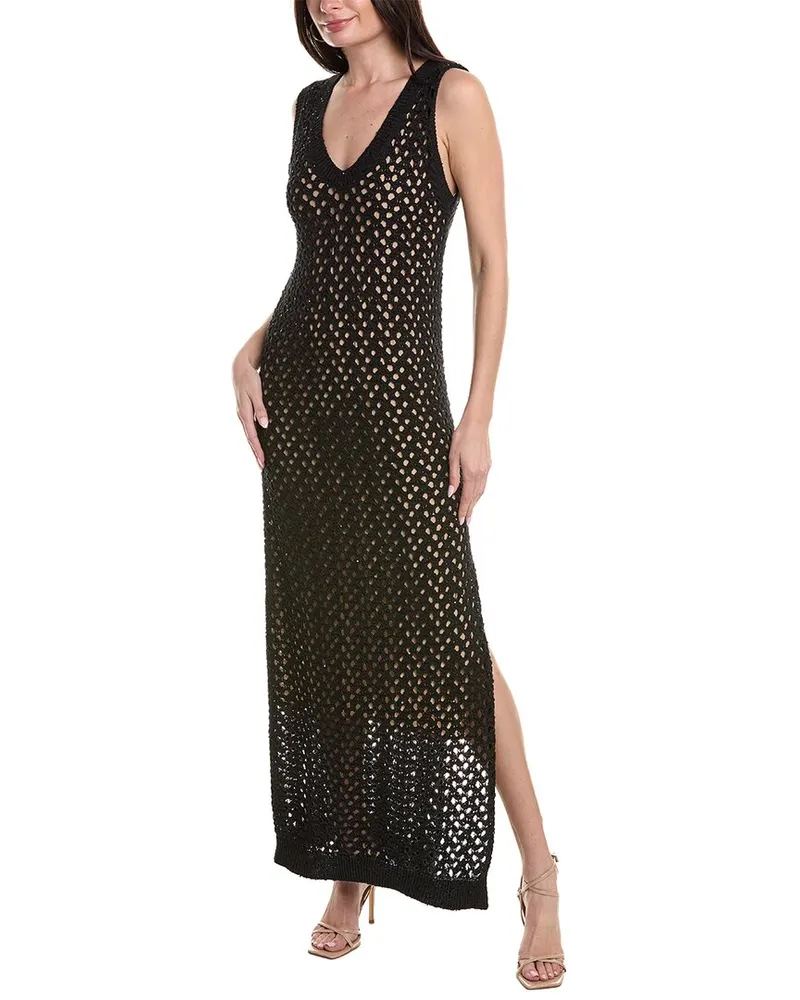 Brunello Cucinelli Linen & Silk-Blend Maxi Dress Nocolor