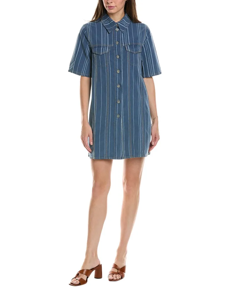 Ganni Denim Shirtdress Blue