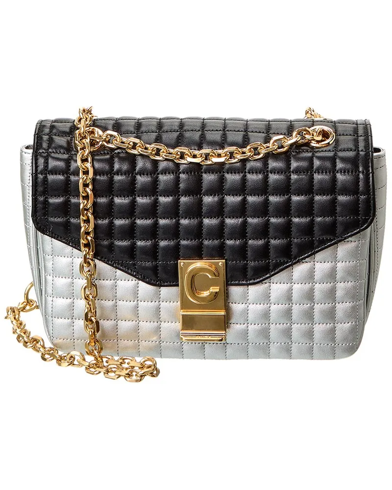 Celine C Medium Quilted Leather Shoulder Bag (Authentic Pre-Loved Nocolor