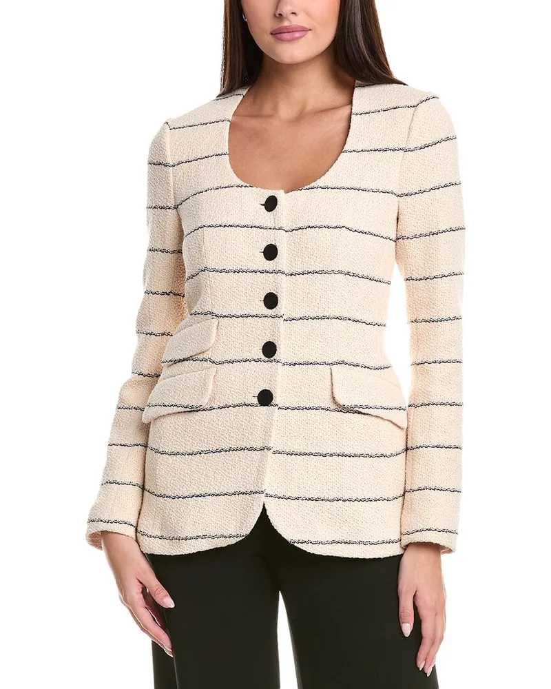 Rag & Bone Rosie Tweed Blazer White