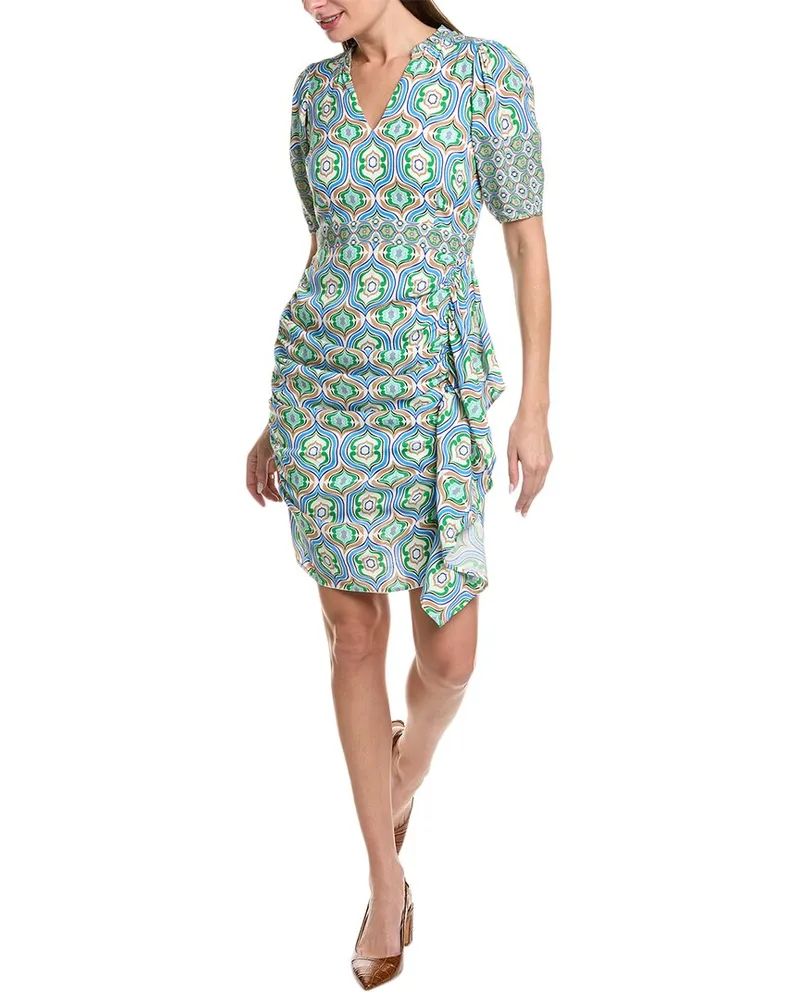 Hale Bob Draped Midi Dress Nocolor
