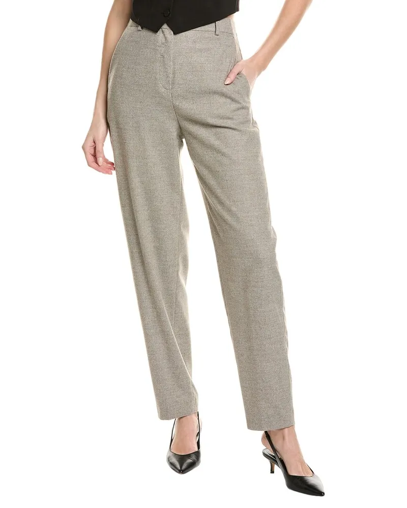 HUGO BOSS Tabitha Wool-Blend Trouser Grey