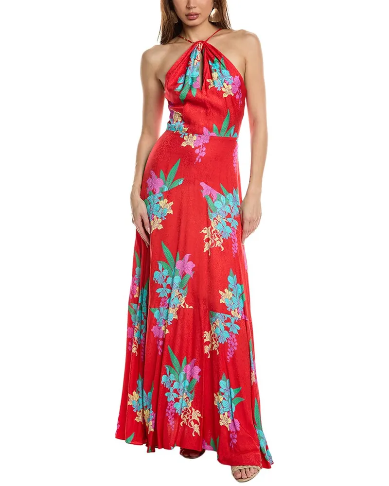 Borgo De Nor Rosie Maxi Dress Red