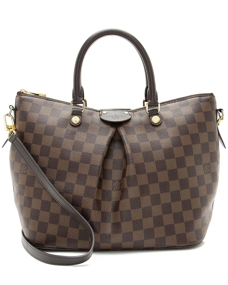 Louis Vuitton Brown Damier Ebene Siena MM Satchel (Authentic Pre-Loved Nocolor