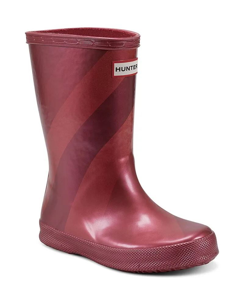 Hunter First Stripe Rubber Boot Red