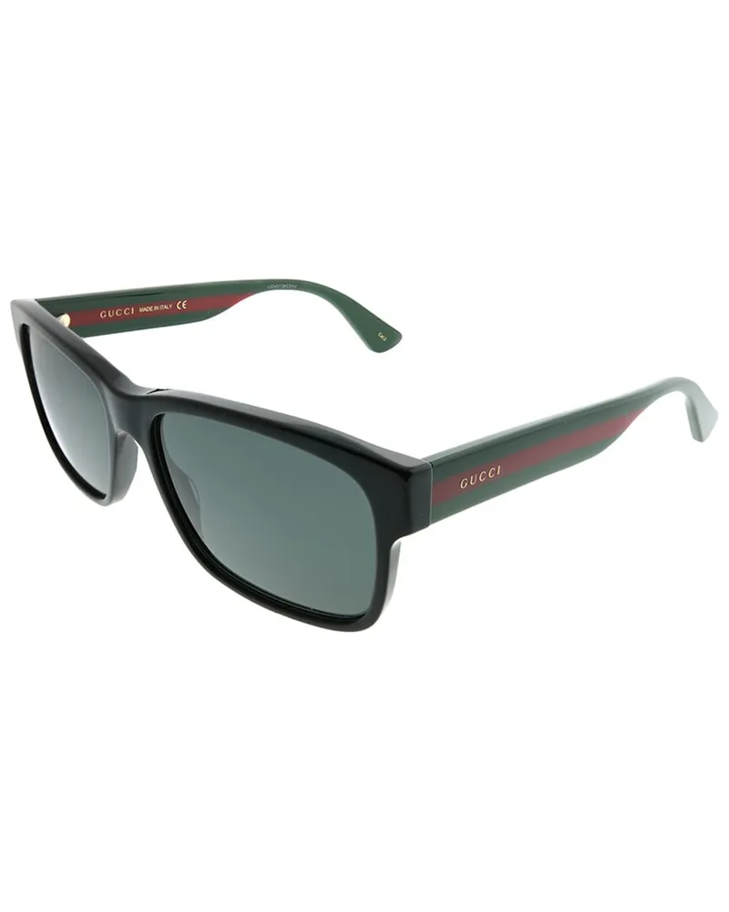 Gucci GG0340S 58MM Unisex Sunglasses Black