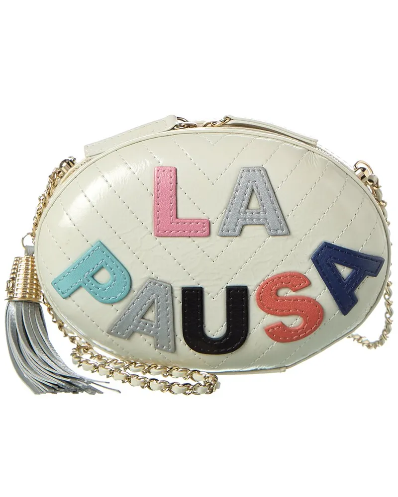 Chanel Multicolor & Neutral Chevron Lambskin Leather La Pausa Evening Bag (Authentic Pre-Loved Nocolor