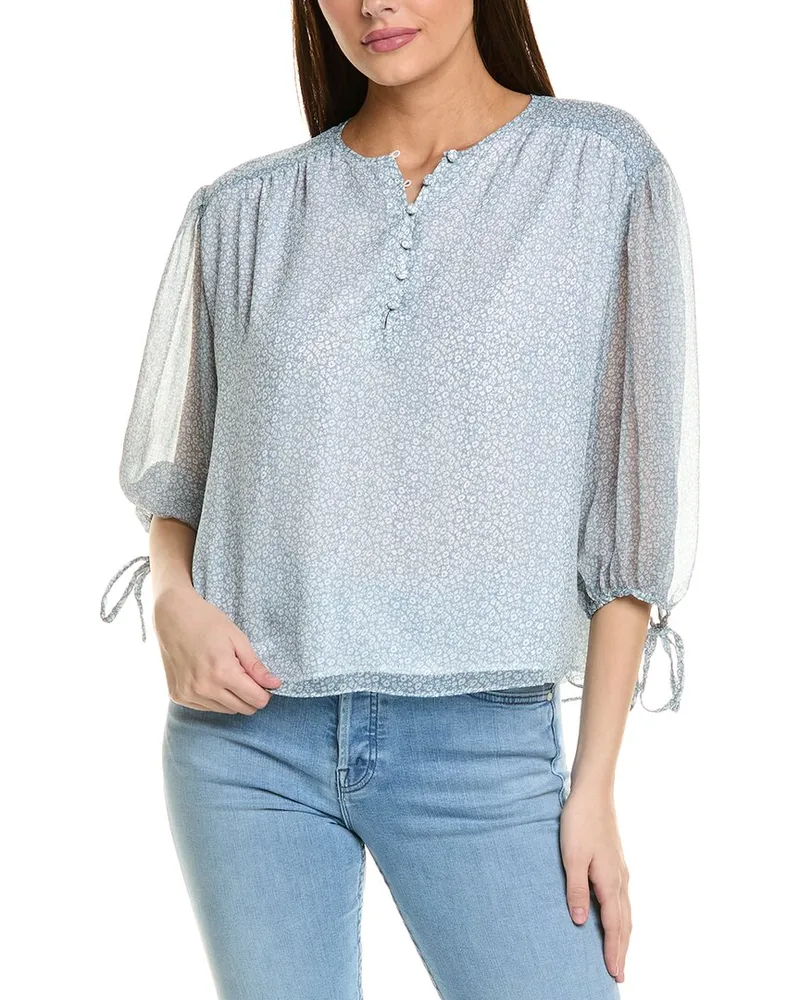 1.STATE Pintuck Blouse White