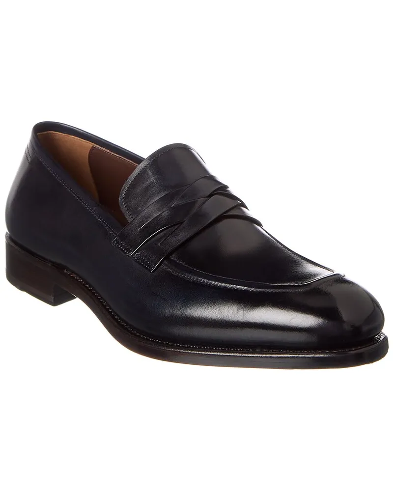 Ferragamo Leather Loafer Blue