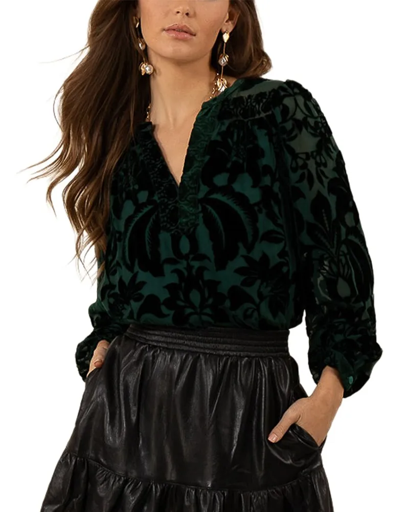 Hale Bob Danielle Silk-Blend Top Nocolor