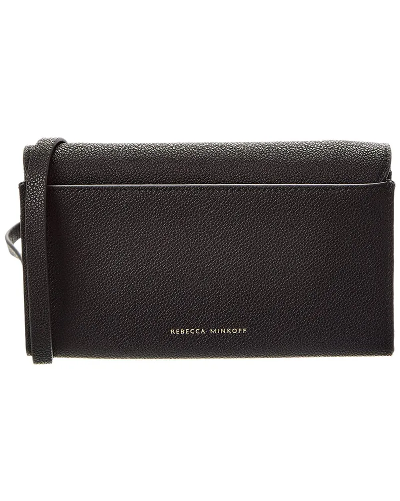 Rebecca Minkoff Gabby Leather Wallet On Chain Black
