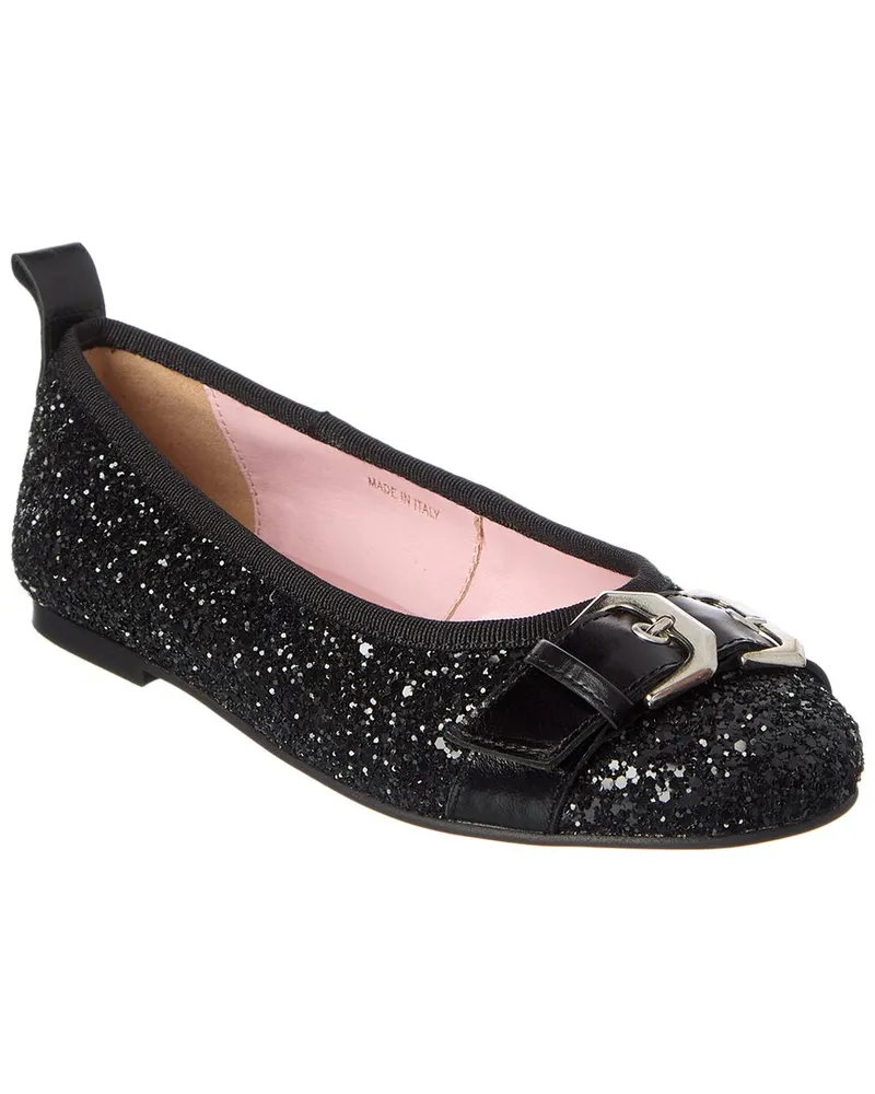 Scotch&Soda Mira Glitter & Leather Ballet Flat Black