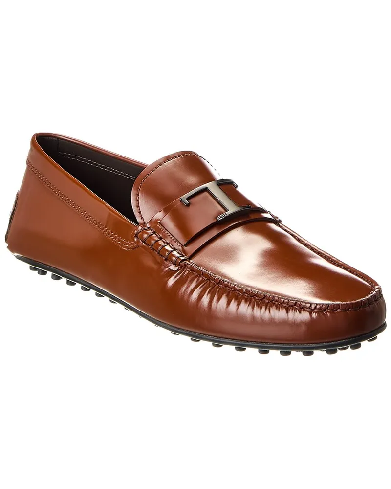 TOD'S TOD’s City Gommino Leather Loafer Brown