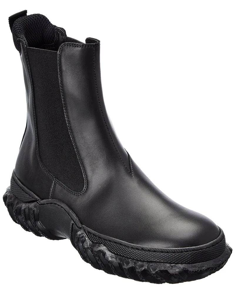 Marni Chunky Leather Chelsea Boot Black