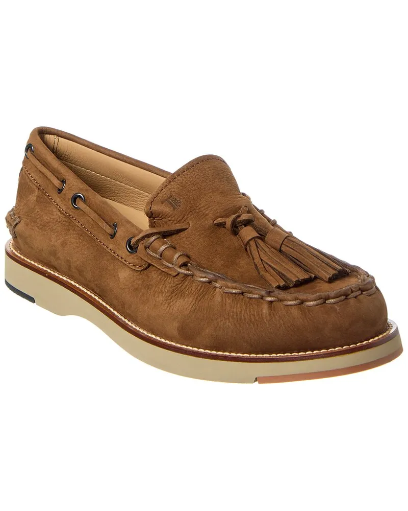 TOD'S TOD’s Leather Boat Shoe Brown