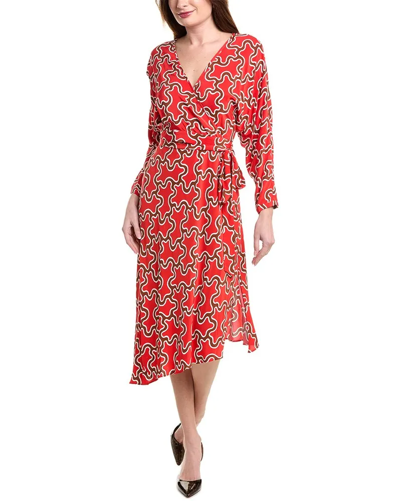 Diane von Furstenberg Eloise Midi Dress Red