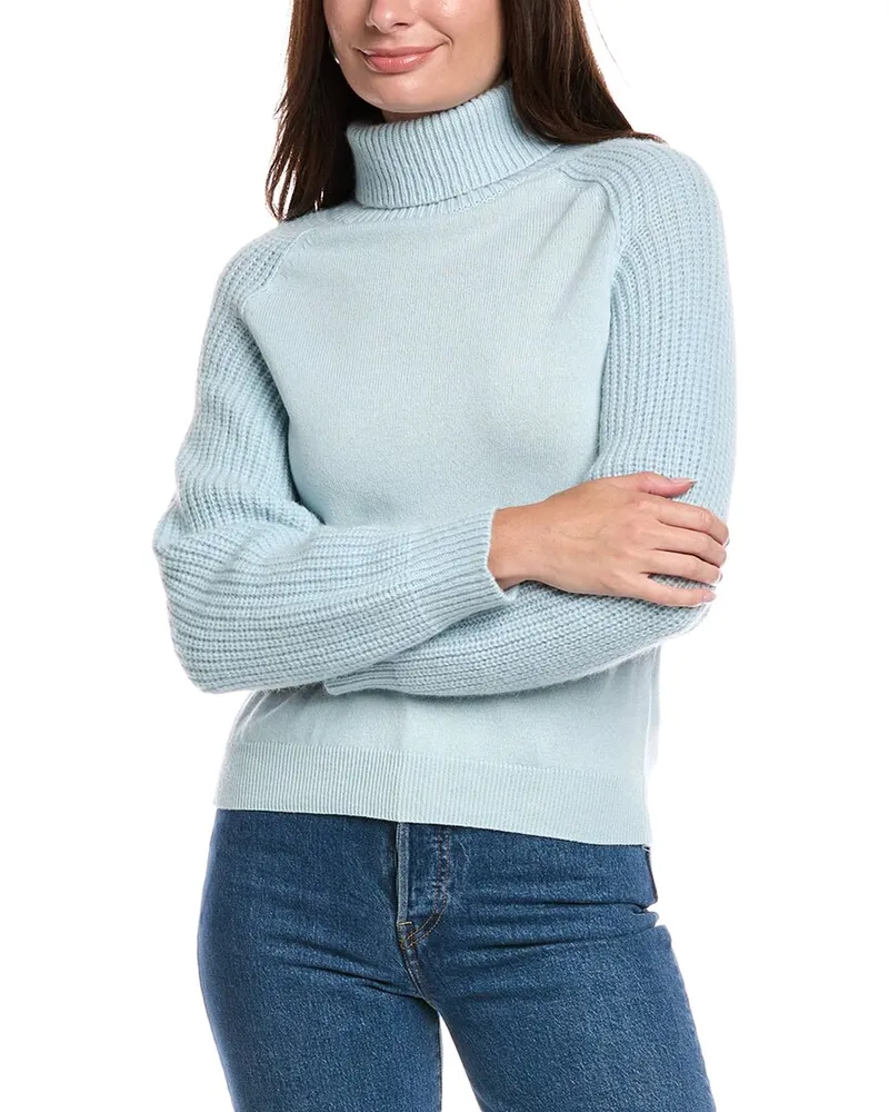 Peserico Wool, Silk, & Cashmere-Blend Sweater Blue