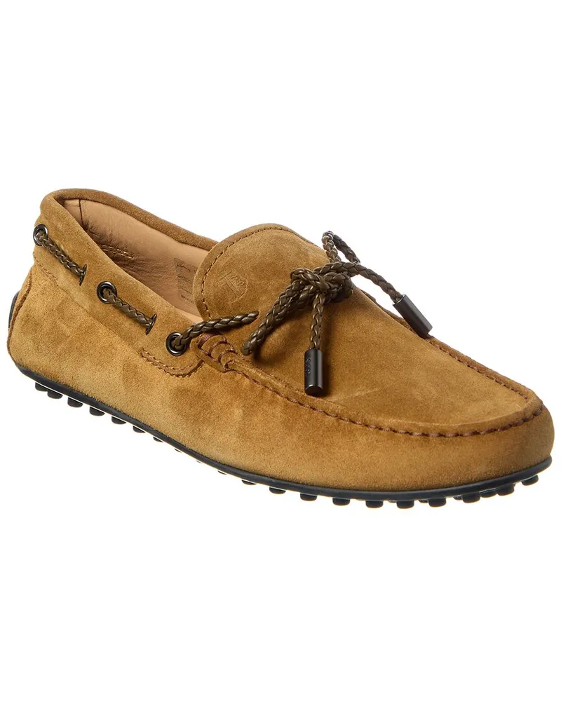 TOD'S TOD’s Gommino Suede Loafer Brown