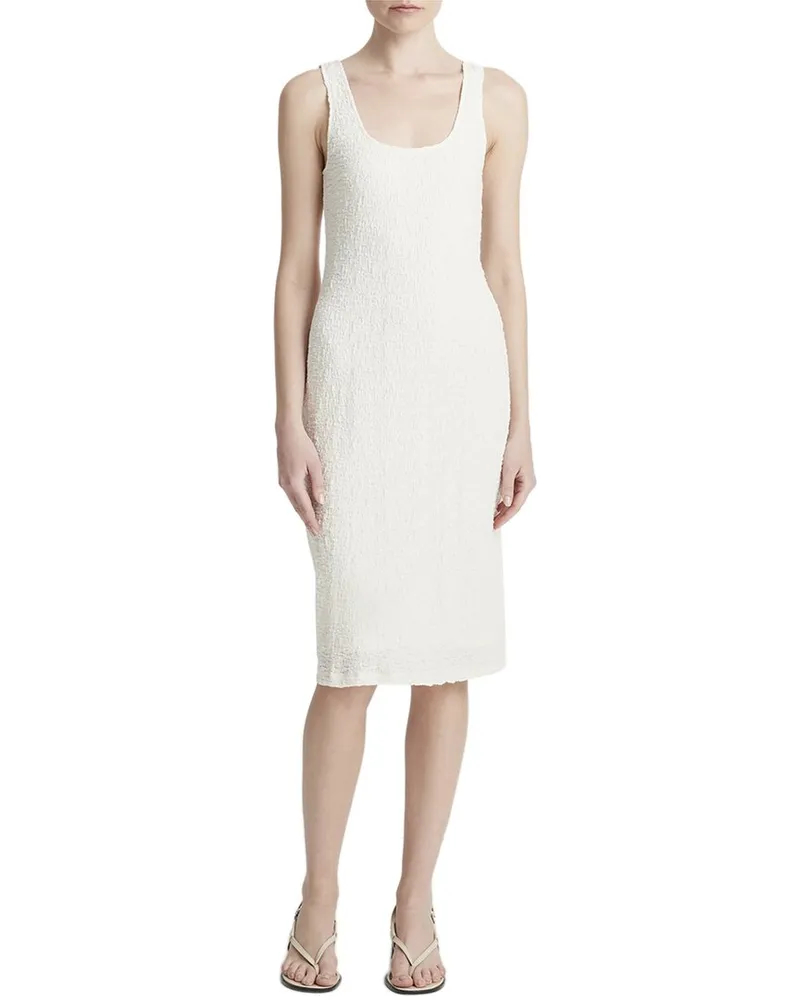 Vince Square Neck Tank Dress White
