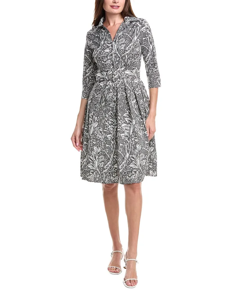 Samantha Sung Audrey Shirtdress Grey