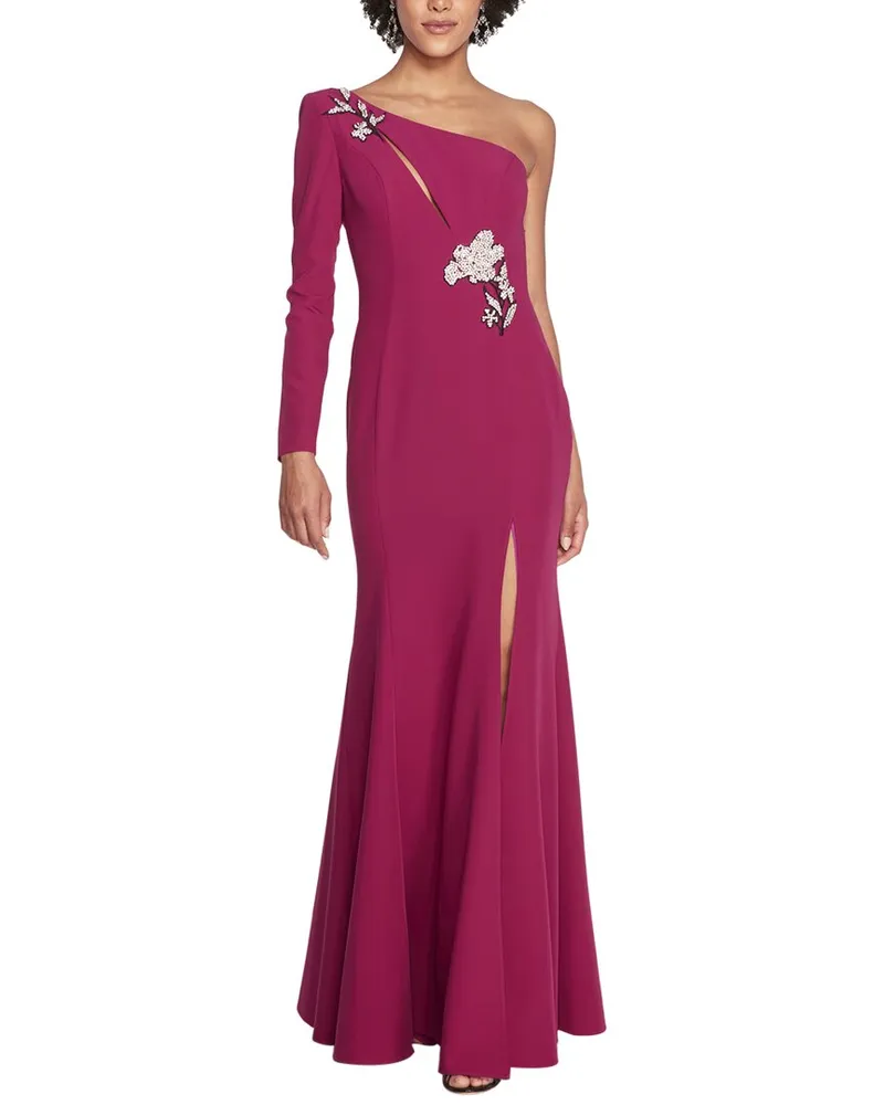 Marchesa One Shoulder Dress Nocolor