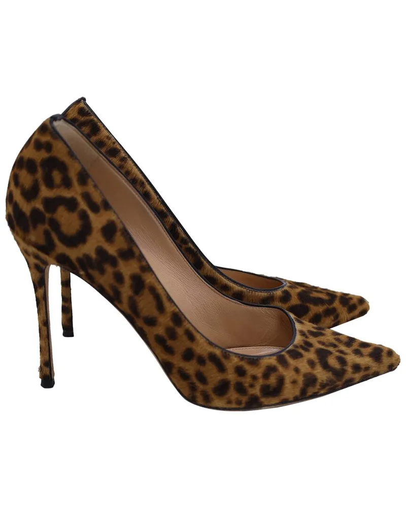 Sergio Rossi Women's Pony Hair Pointed Toe Pump (Authentic Pre-Loved Nocolor