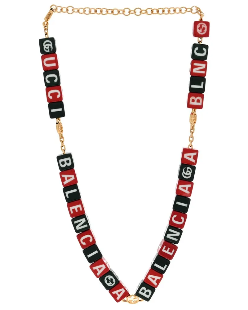 Gucci x Balenciaga Resin Symbols Necklace (Authentic Pre-Loved Nocolor