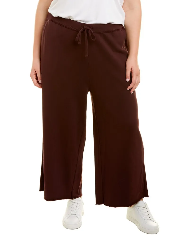 Eileen Fisher Plus French Terry Wide Leg Nocolor
