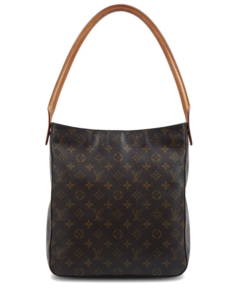 Louis Vuitton Monogram Canvas Looping GM (Authentic Pre-Loved Brown