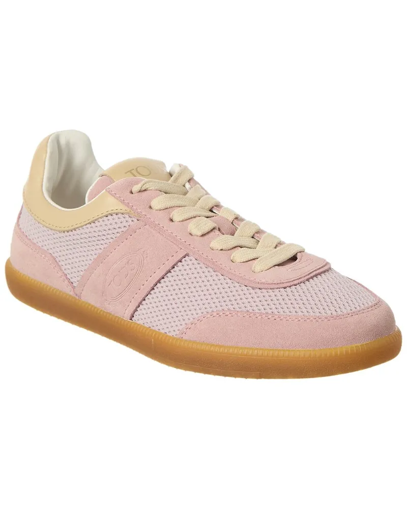 TOD'S TOD’s Cassetta Suede & Mesh Sneaker Pink