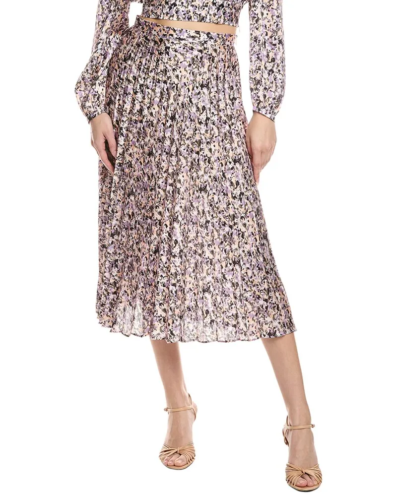 HUGO BOSS Vlissa Pleated Midi Skirt Nocolor