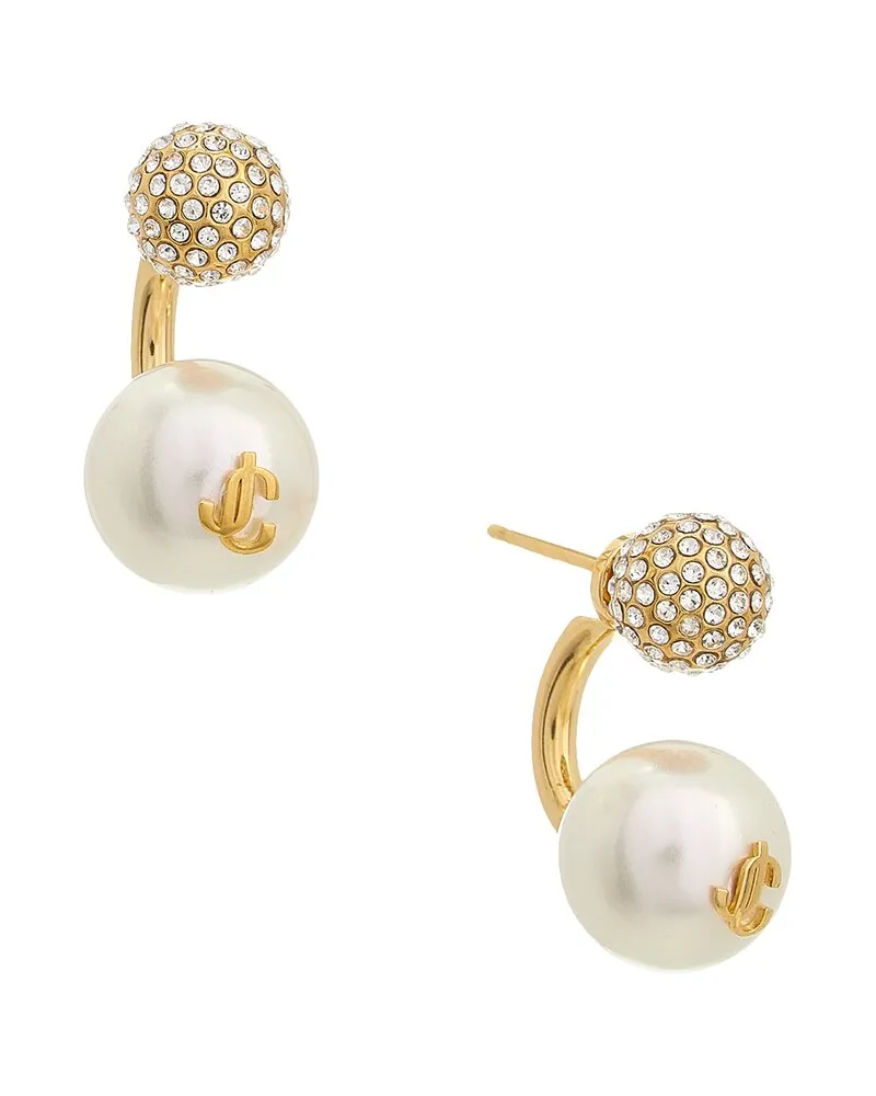 Jimmy Choo Auri Pearl & Crystal Earrings Nocolor