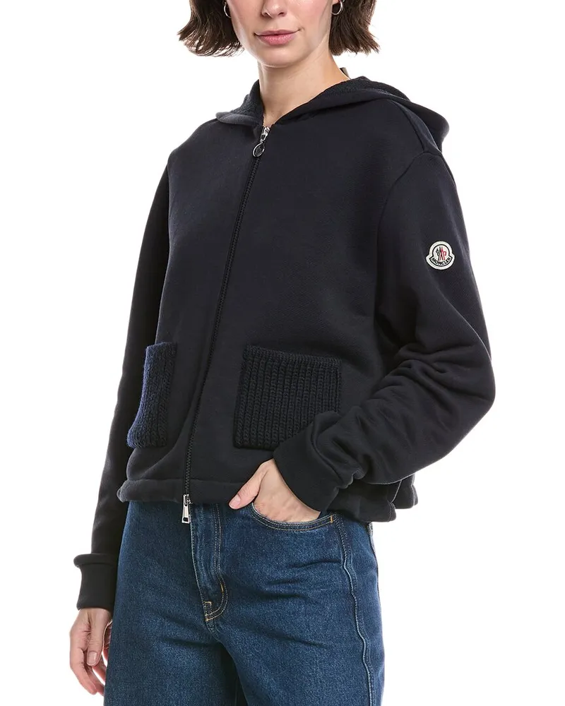 Moncler Hooded Jacket Blue