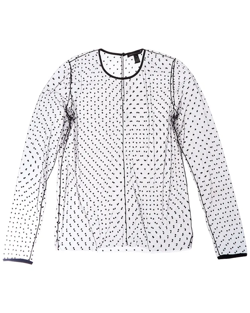 Kiki De Montparnasse Merci Silk-Trim Top Black