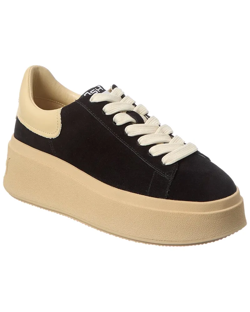 ash Moxie Suede Platform Sneaker Black
