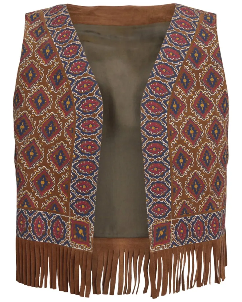 Gucci Printed Suede Vest Nocolor