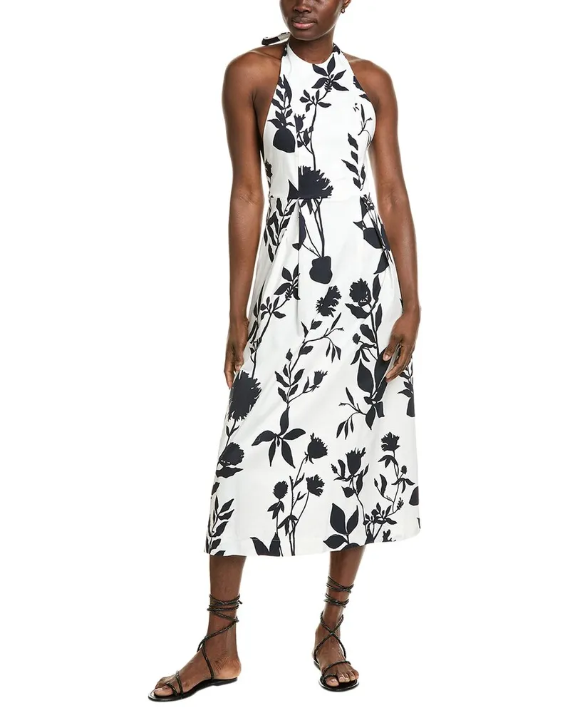 Alpha Studio America Lunga Dress White