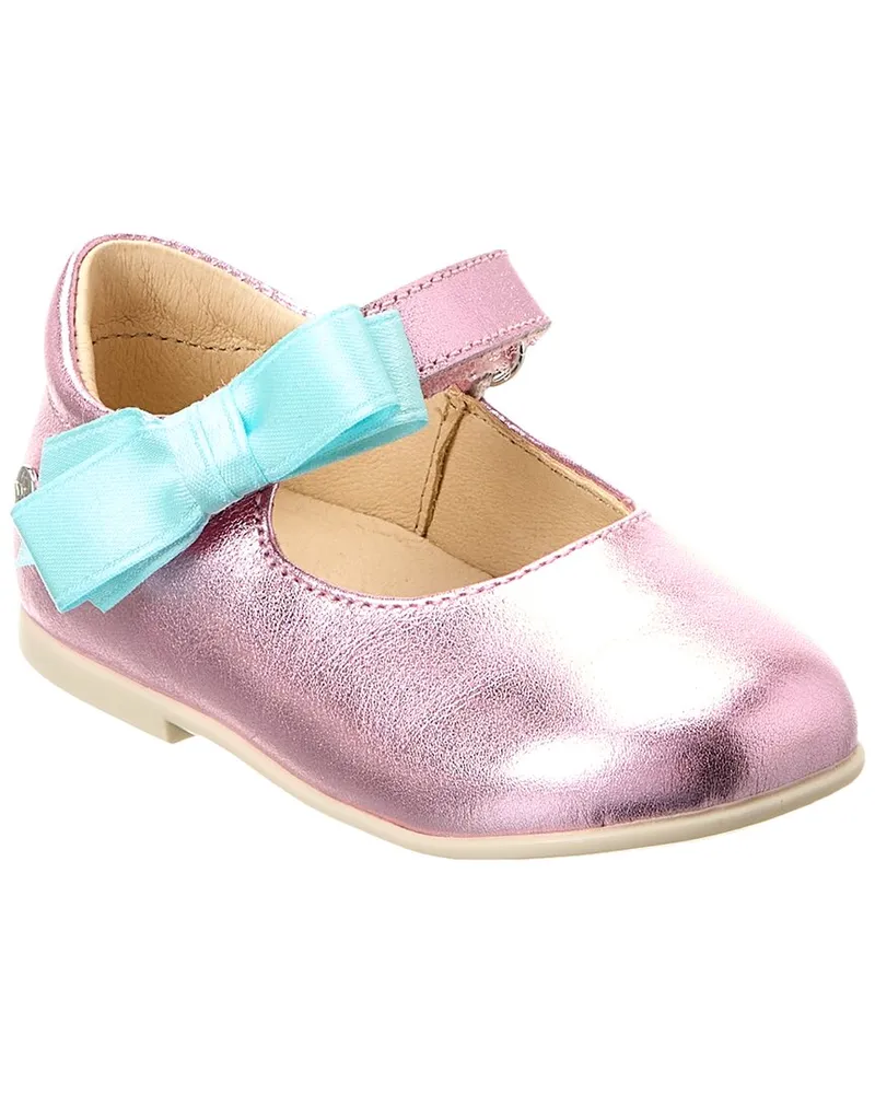 Naturino Clarinta Metallic Leather Flat Pink