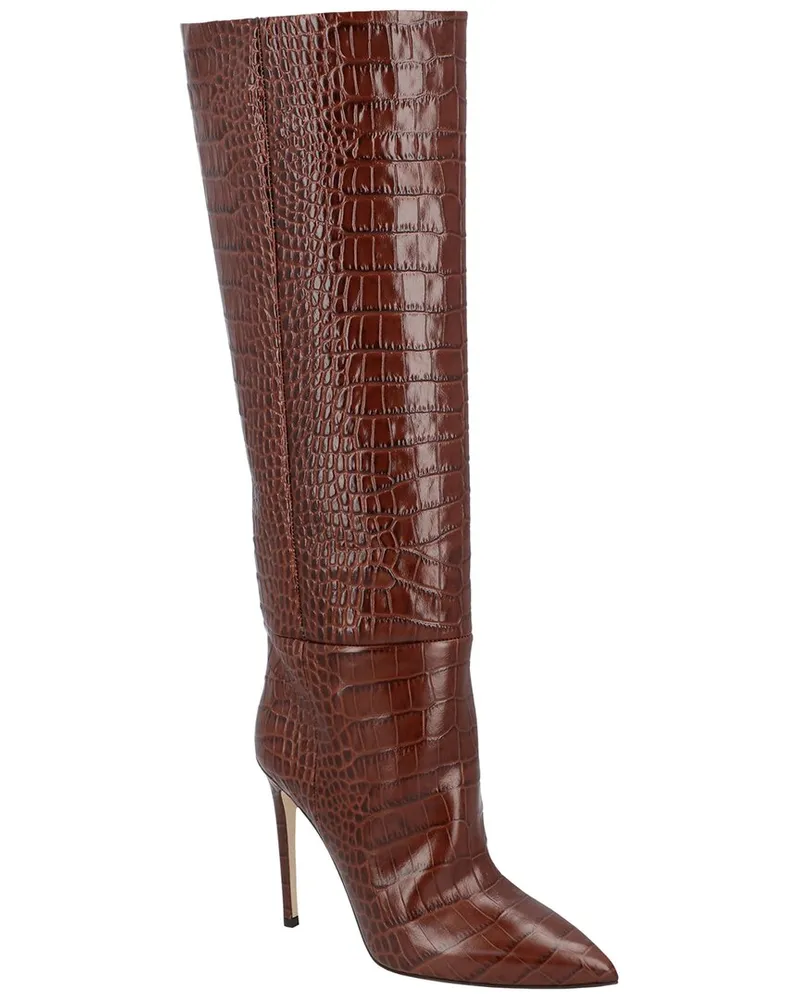 Paris Texas Stiletto Leather Boot Brown
